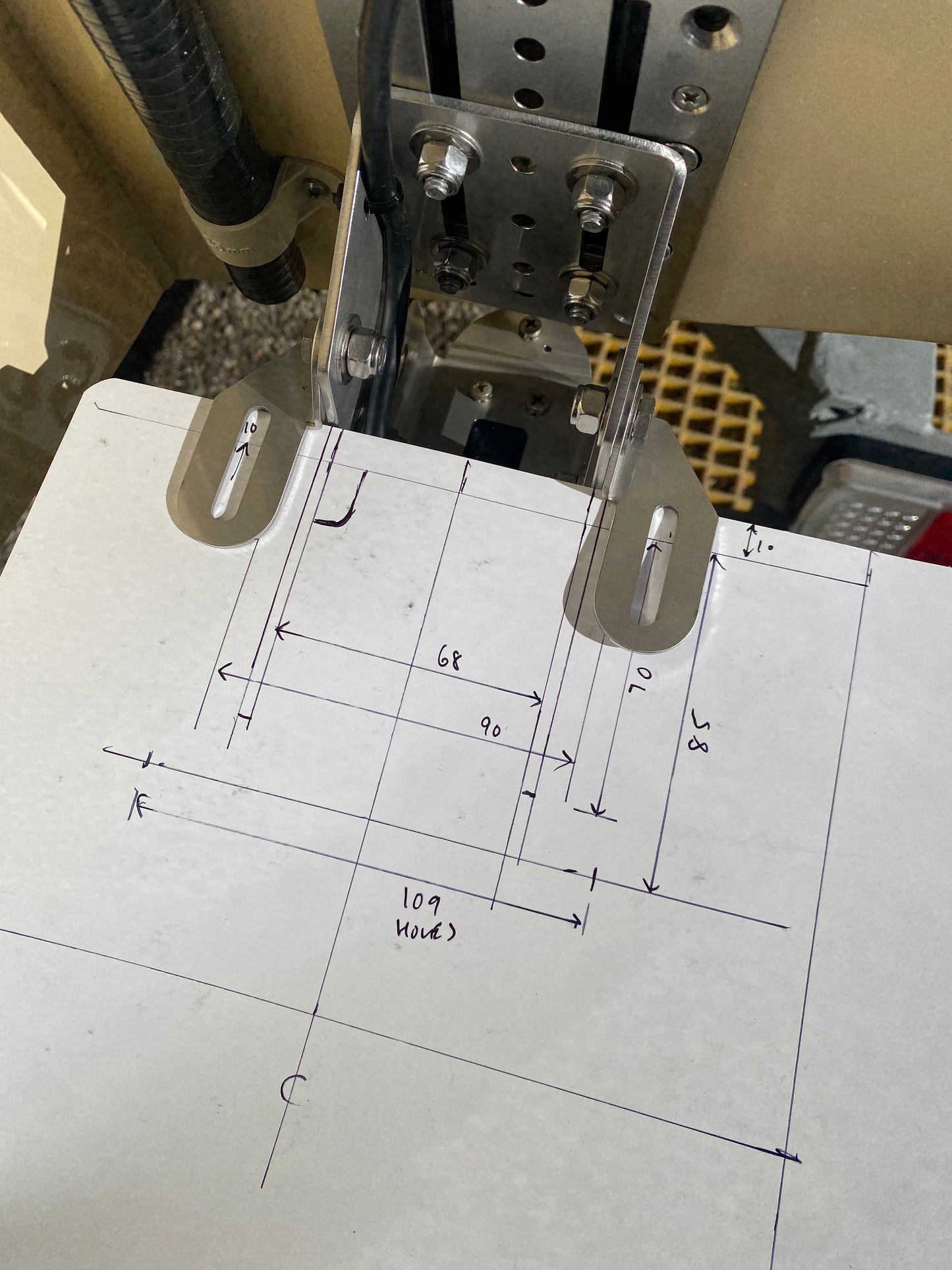 Spray Guard Support Tabs