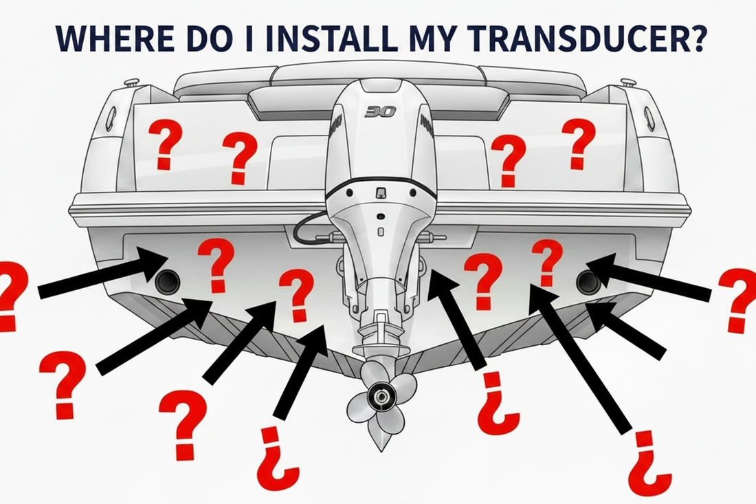 where do i install my transducer on my boat?