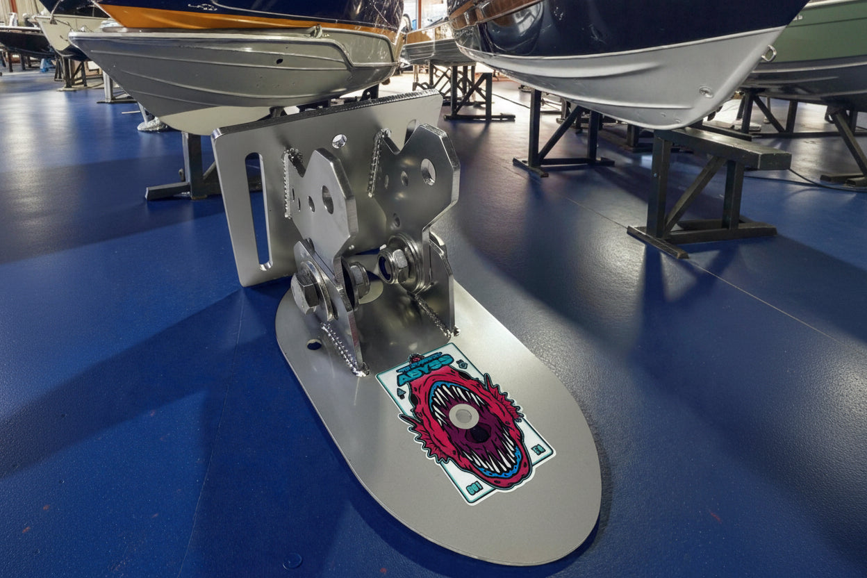 How to install 1KW Airmar transducer using heavy duty mounting 