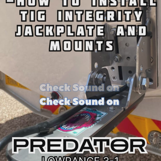 How to install fully adjustable  Lowrance 3-1 transducer mount on boat transom



