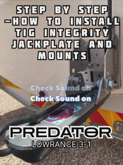 How to install fully adjustable  Lowrance 3-1 transducer mount on boat transom



